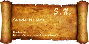Sveda Ninett névjegykártya